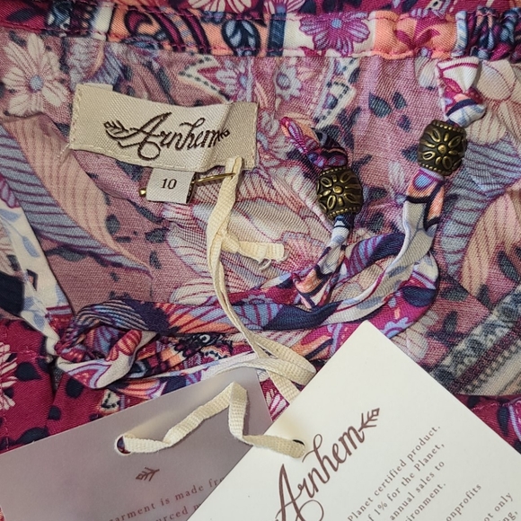 New Arnhem Azalea mini dress pink floral M 10 BNWT - Picture 13 of 16